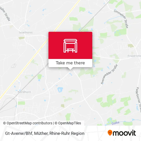 Карта Gt-Avenw/Bhf, Müther