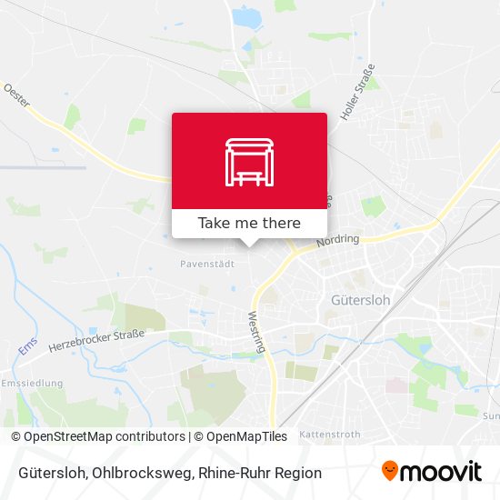 Gütersloh, Ohlbrocksweg map