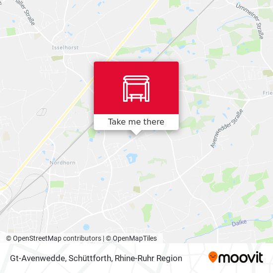 Gt-Avenwedde, Schüttforth map