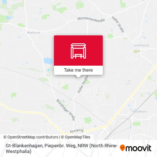 Gt-Blankenhagen, Piepenbr. Weg map