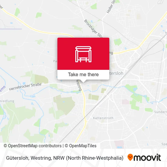 Gütersloh, Westring map