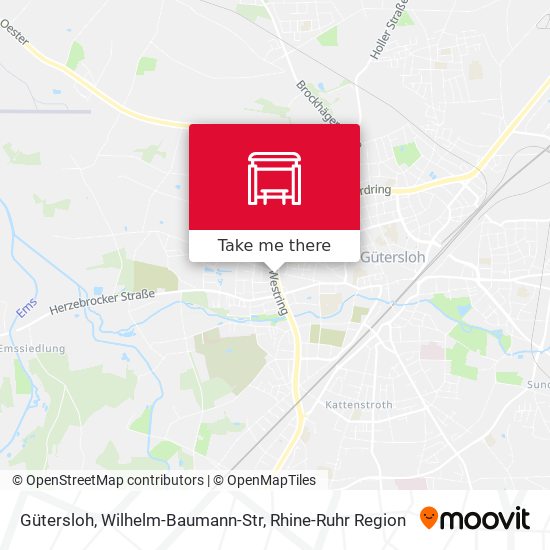 Gütersloh, Wilhelm-Baumann-Str map
