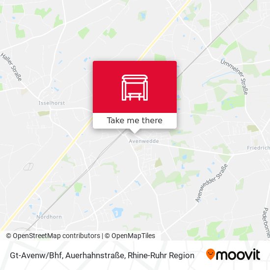 Gt-Avenw/Bhf, Auerhahnstraße map