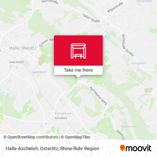 Halle-Ascheloh, Osterlitz map