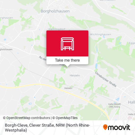 Borgh-Cleve, Clever Straße map