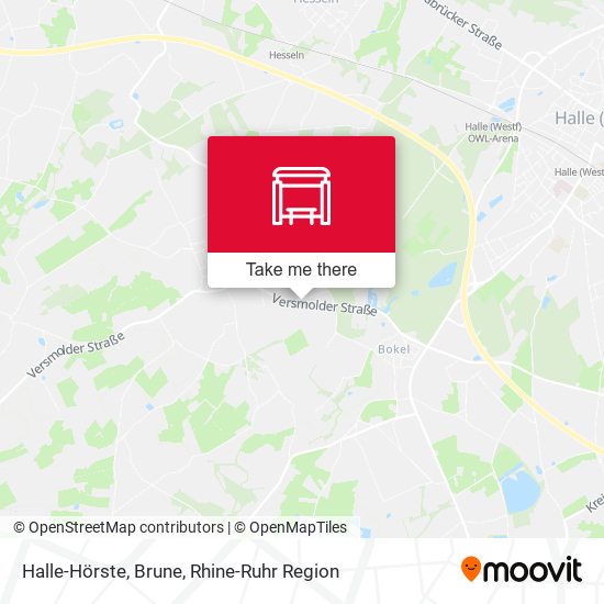 Halle-Hörste, Brune map