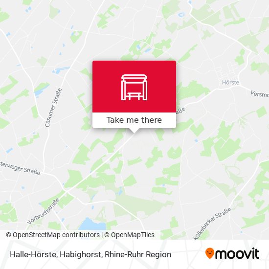 Halle-Hörste, Habighorst map