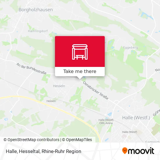 Карта Halle, Hesseltal