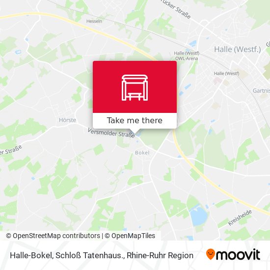 Halle-Bokel, Schloß Tatenhaus. map