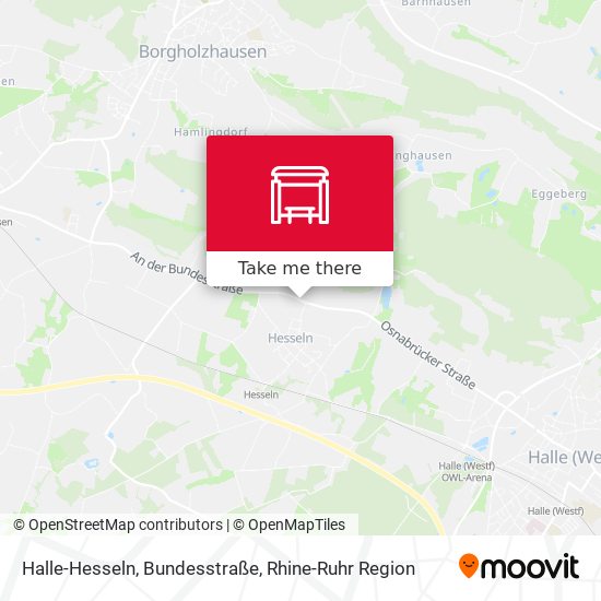 Halle-Hesseln, Bundesstraße map