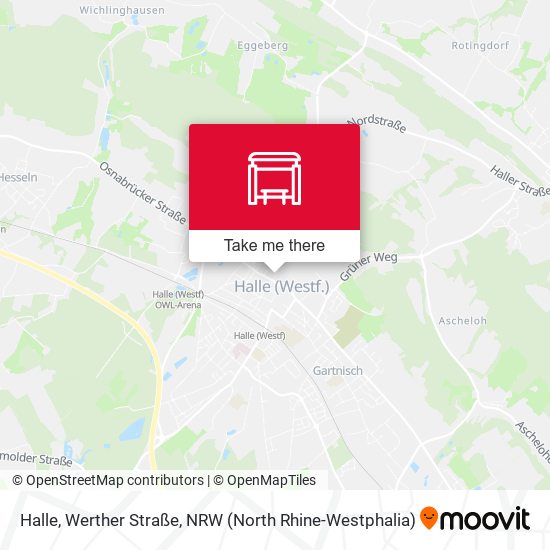 Halle, Werther Straße map