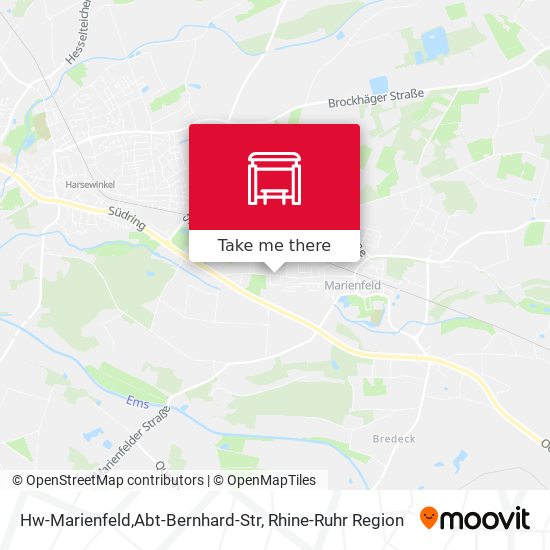 Hw-Marienfeld,Abt-Bernhard-Str map