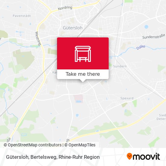 Gütersloh, Bertelsweg map