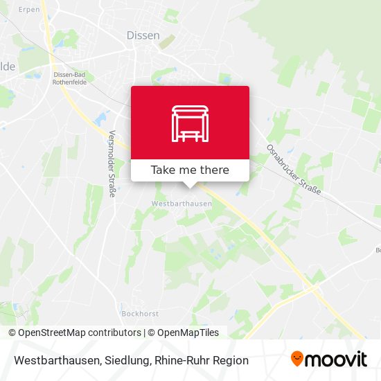 Westbarthausen, Siedlung map