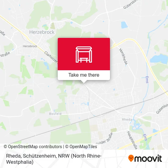Rheda, Schützenheim map