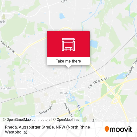 Rheda, Augsburger Straße map