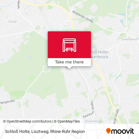 Schloß Holte, Lisztweg map