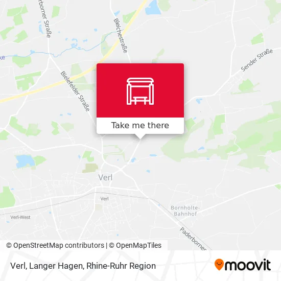 Карта Verl, Langer Hagen