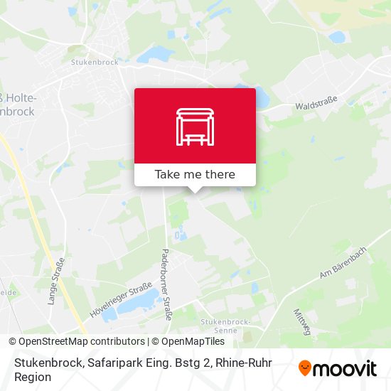 Stukenbrock, Safaripark Eing. Bstg 2 map