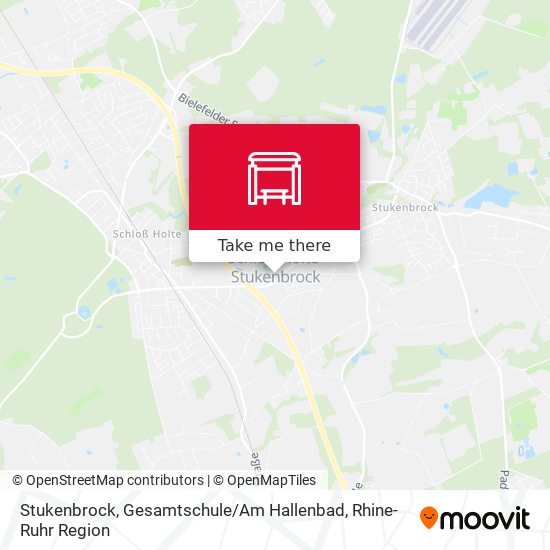 Stukenbrock, Gesamtschule / Am Hallenbad map