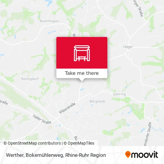 Карта Werther, Bokemühlenweg