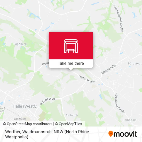 Werther, Waidmannsruh map