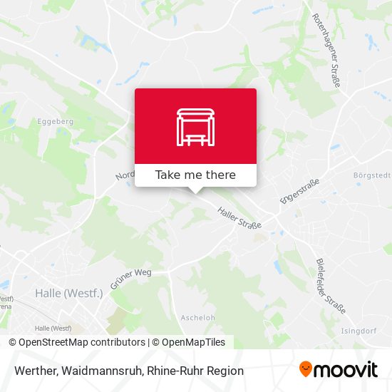Werther, Waidmannsruh map