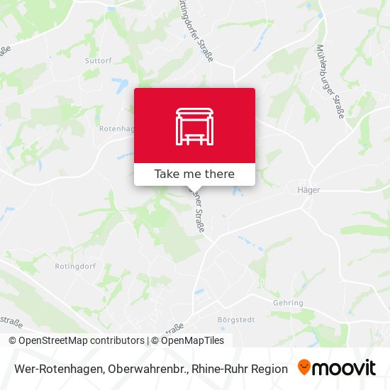 Wer-Rotenhagen, Oberwahrenbr. map