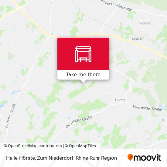 Halle-Hörste, Zum Niederdorf map