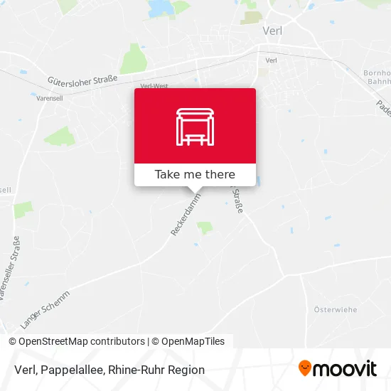 Карта Verl, Pappelallee