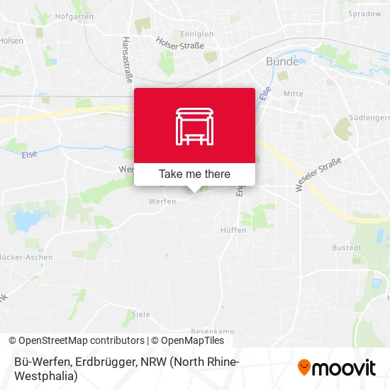 Карта Bü-Werfen, Erdbrügger