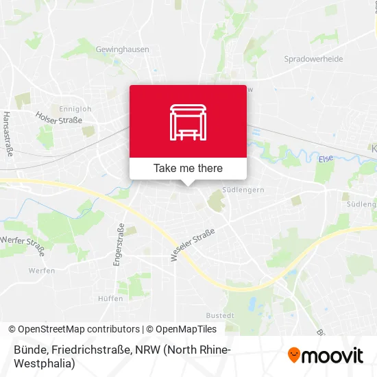 Карта Bünde, Friedrichstraße