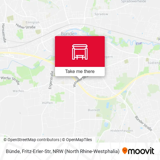Карта Bünde, Fritz-Erler-Str