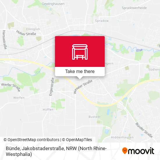 Карта Bünde, Jakobstaderstraße