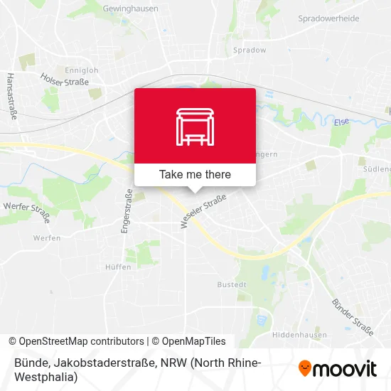 Bünde, Jakobstaderstraße map