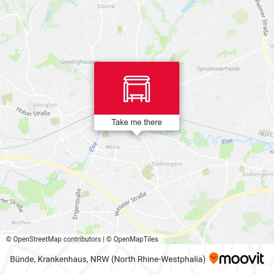 Bünde, Krankenhaus map
