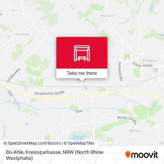 Bü-Ahle, Kreissparkasse map
