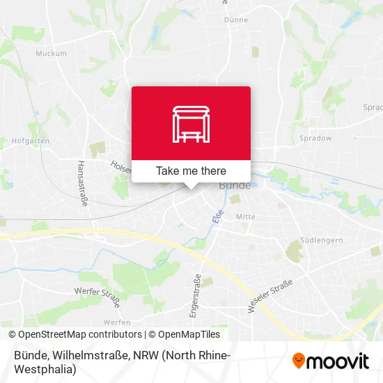 Карта Bünde, Wilhelmstraße