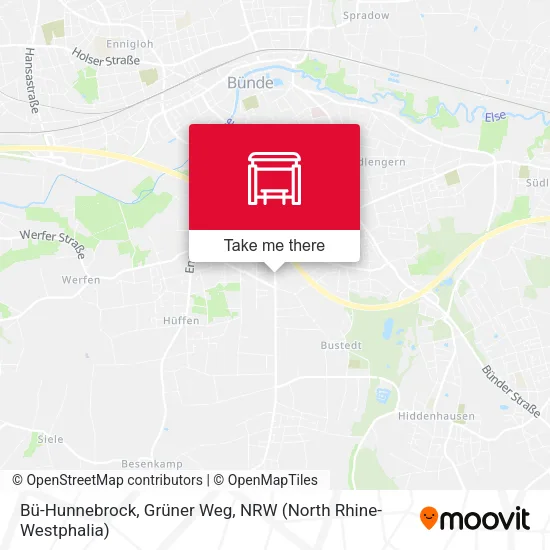 Карта Bü-Hunnebrock, Grüner Weg