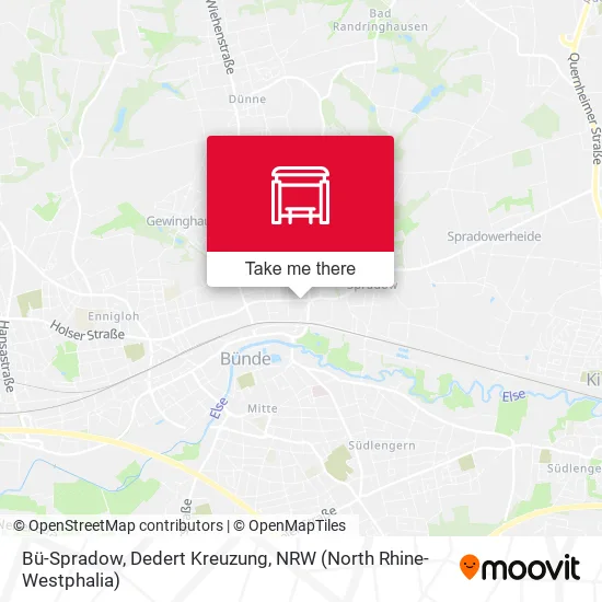 Карта Bü-Spradow, Dedert Kreuzung