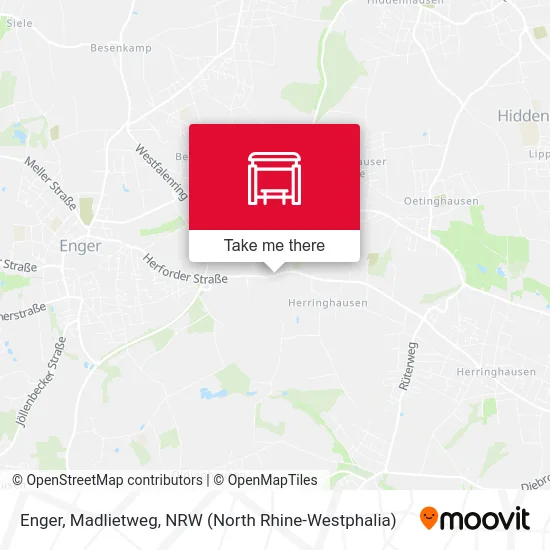 Enger, Madlietweg map