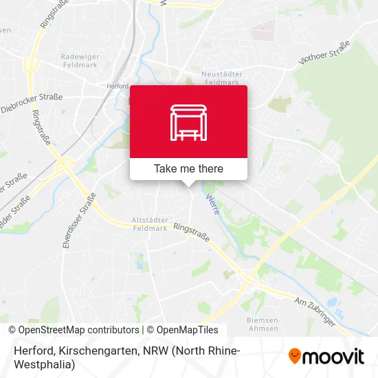 Herford, Kirschengarten map