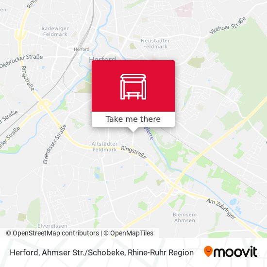 Herford, Ahmser Str./Schobeke map