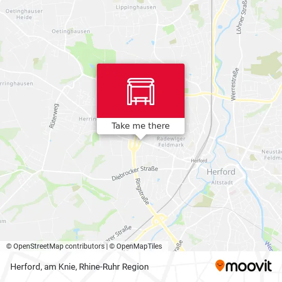 Карта Herford, am Knie