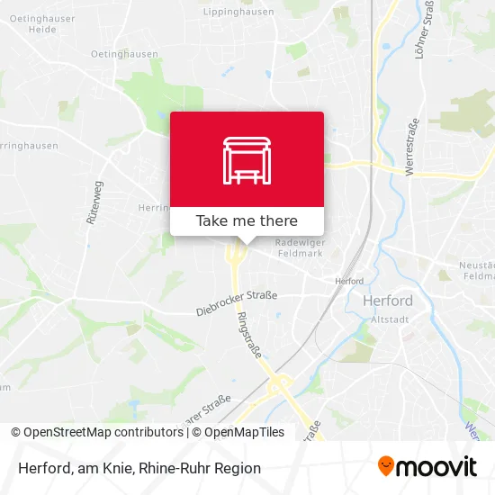 Карта Herford, am Knie