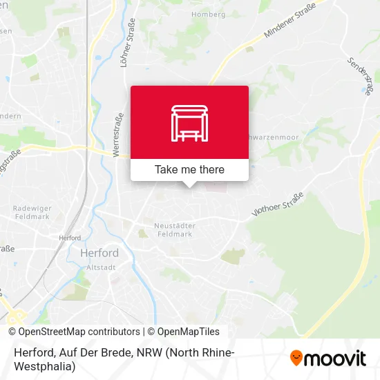 Карта Herford, Auf Der Brede