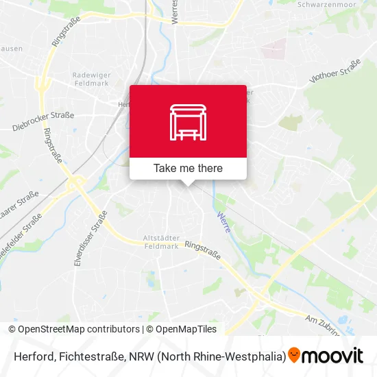 Карта Herford, Fichtestraße