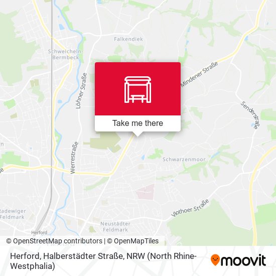 Herford, Halberstädter Straße map