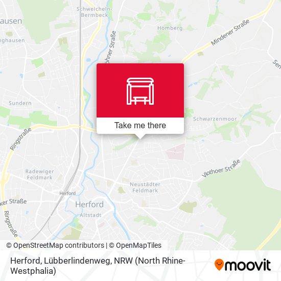 Herford, Lübberlindenweg map