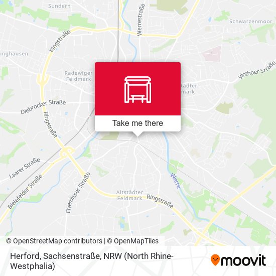 Herford, Sachsenstraße map